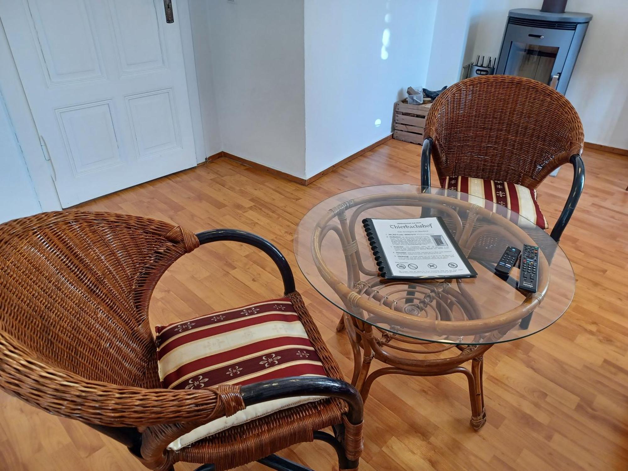 Ehemalige Bibliothek Apartment Fuer 2 Mit Kueche Kamin Netflix Parken Und Hofladen Steinhofel Buitenkant foto